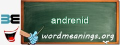 WordMeaning blackboard for andrenid